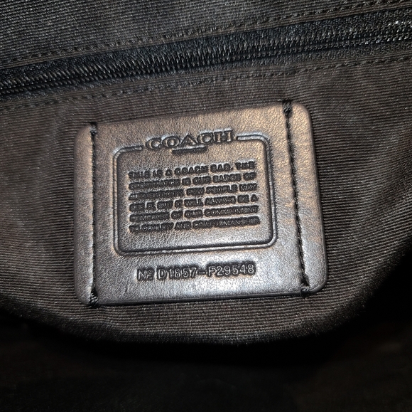 Coach Black Small Lexy Signature Jacquard & Leather Shoulder Crossbody Bag - Picture 13 of 13